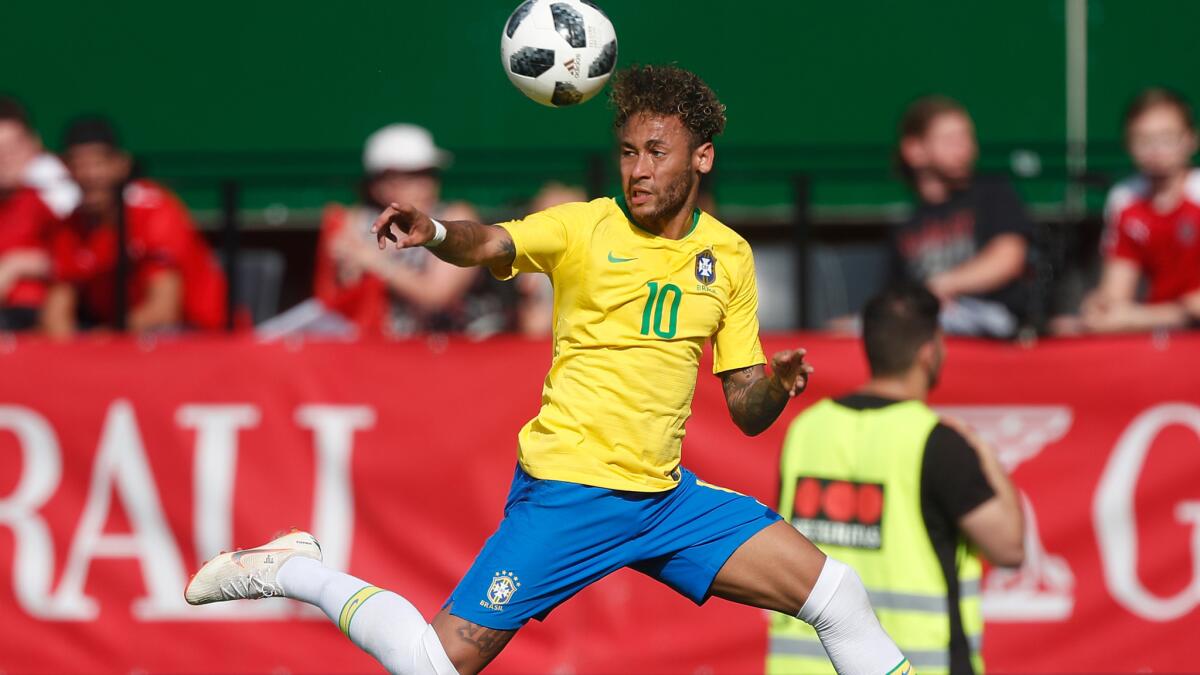 Neymar and Brazil begin their World Cup run on Sunday against Switzerland.