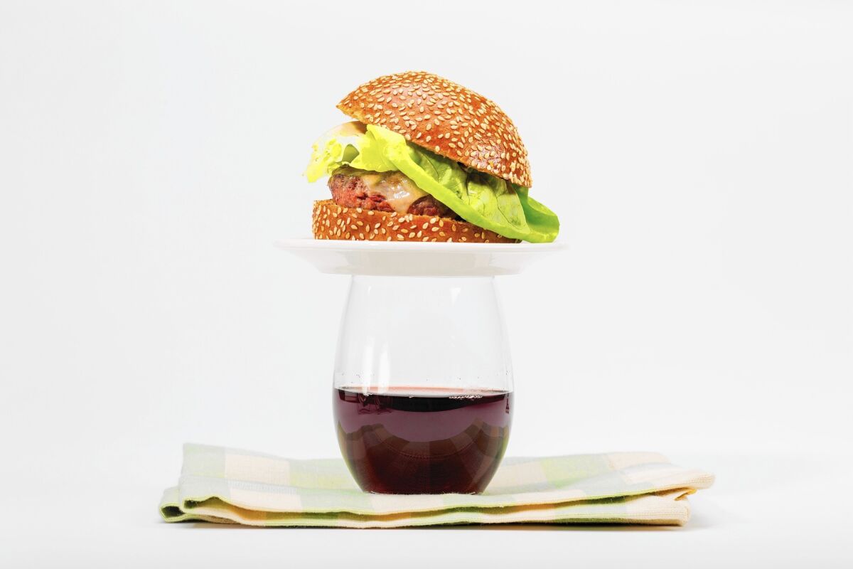 When a burger is big and bold and juicy, pair it with a red wine that's its equal.
