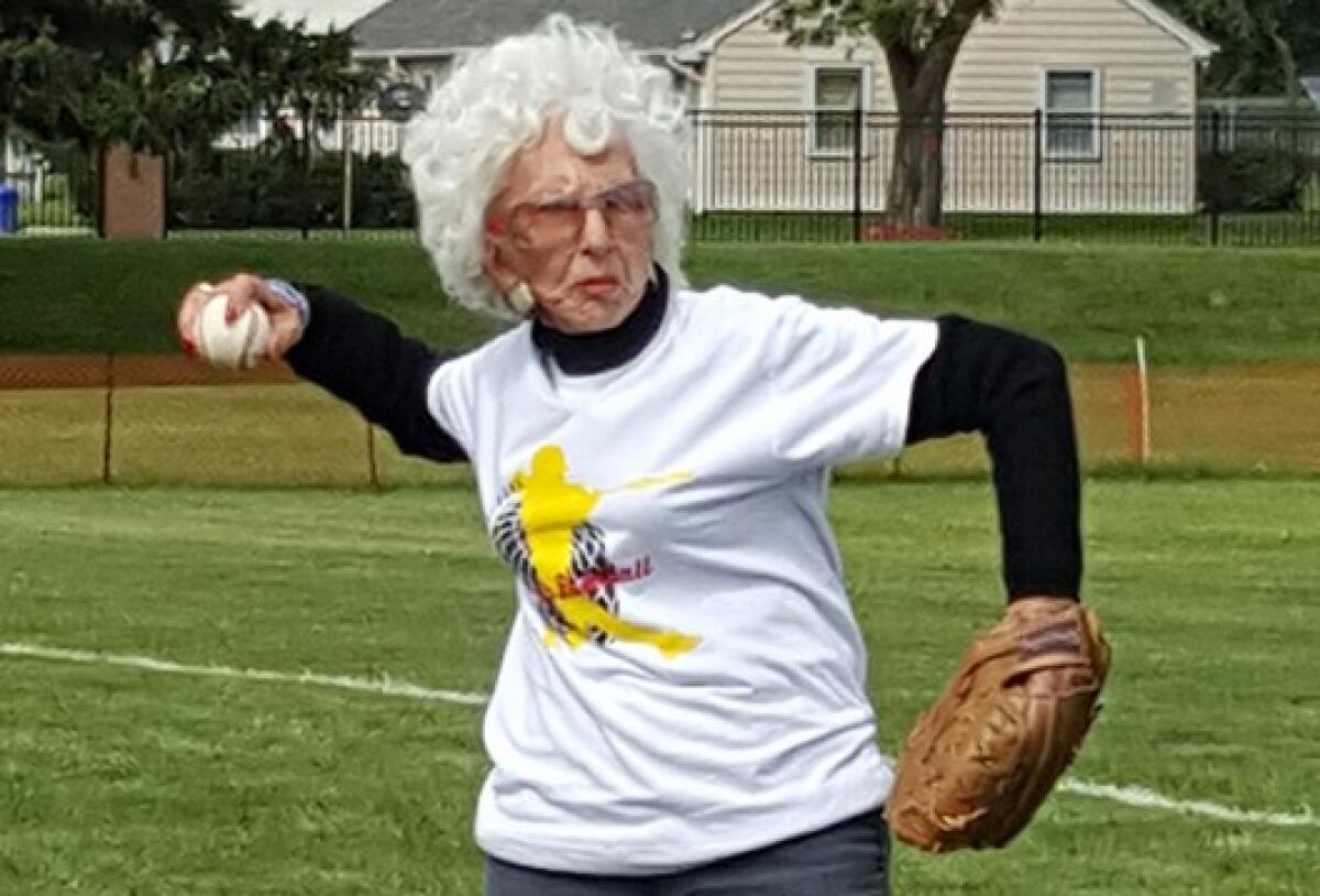 Maybelle Blair, who played in the All American Girls Professional Baseball League.