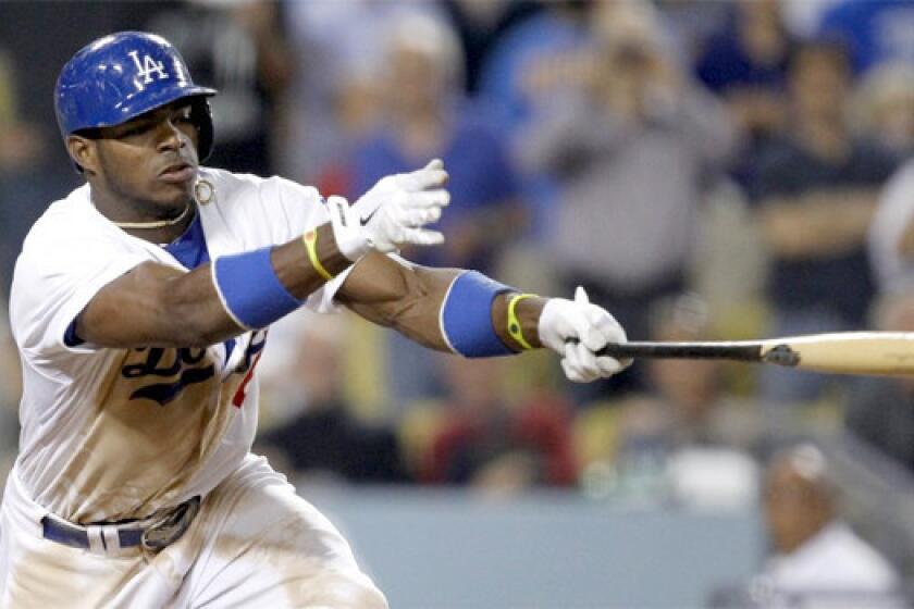 Rookie outfielder Yasiel Puig is hitting .427 with seven home runs and 16 runs batted-in for the Dodgers in 23 games.