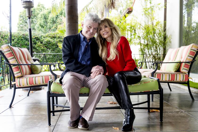 BEERLY HILLS, CA - JANUARY 16, 2020: Veteran actors Richard Benjamin and Dyan Cannon meet at the Beverly Hills Women's Club before appearing in person on Jan. 26 at the Aero Theatre for the screening of the 1973 classic "The Last of Sheilah" which they both starred in on January 16, 2020 in Beverly Hills, California. (Gina Ferazzi/Los AngelesTimes)