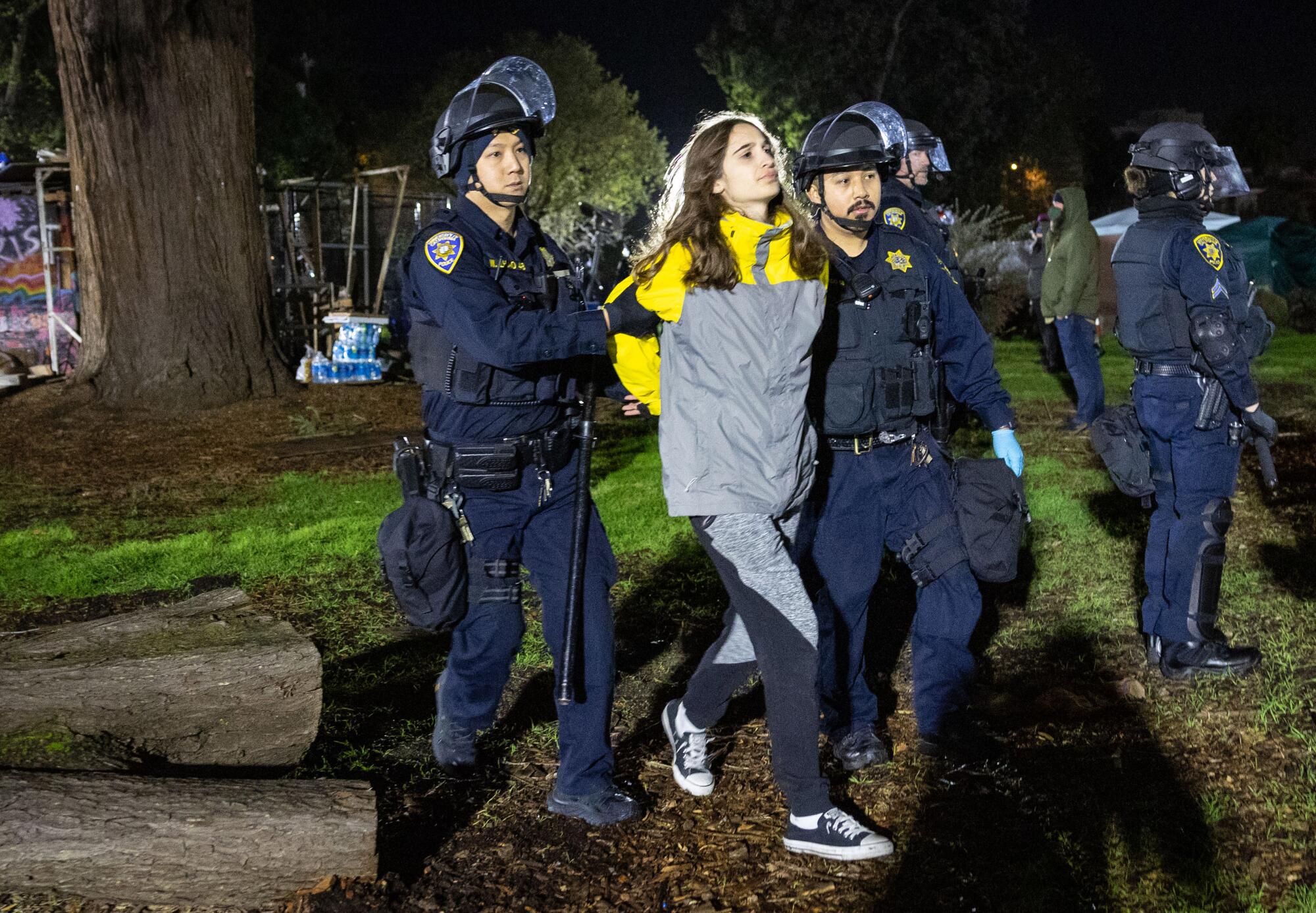 Authorities made multiple arrests as they cleared People's Park in Berkeley.