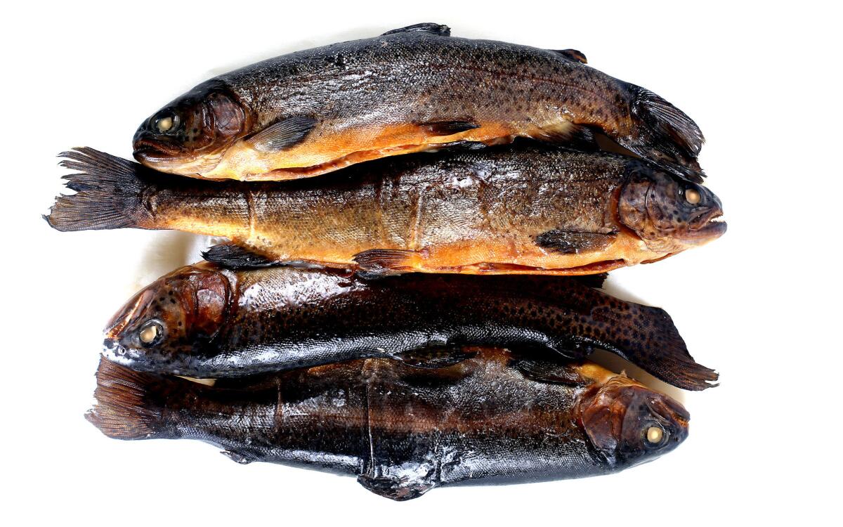 Smoked trout