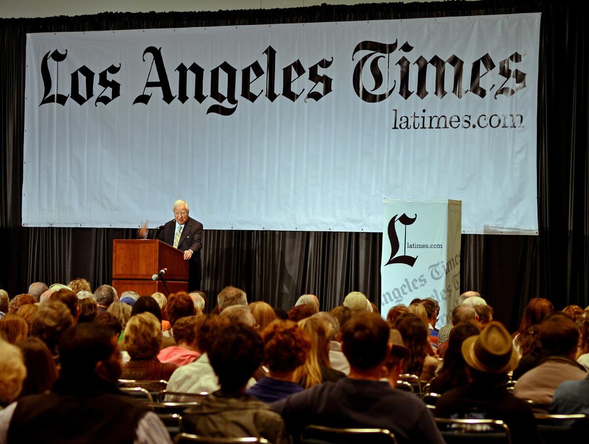 Arthur Frommer, shown in 2013, will share his budget-travel tips at noon Saturday at the L.A. Times Travel Show.