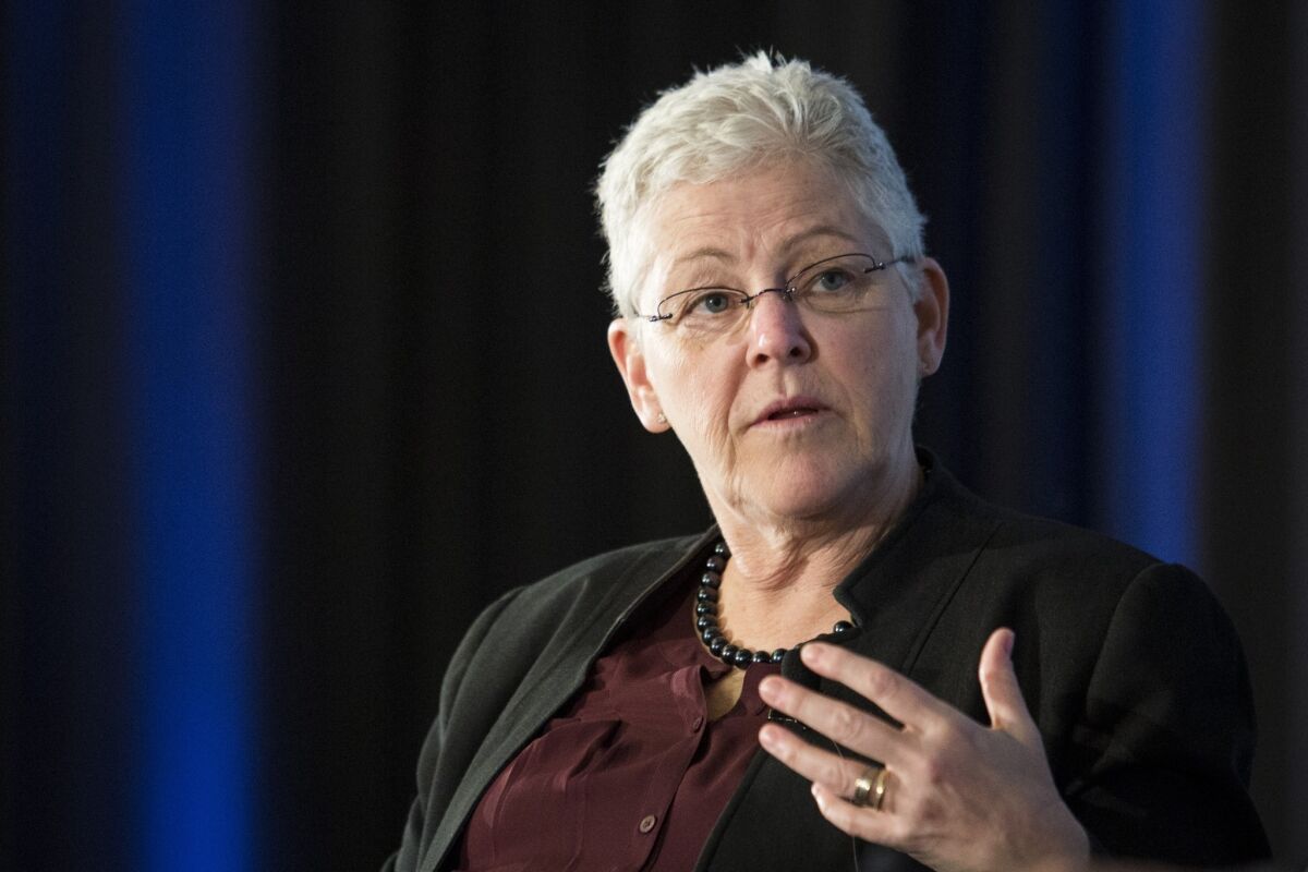 EPA Administrator Gina McCarthy discusses draft greenhouse gas rules for existing power plants. "Nothing we do can threaten reliability," she said at a Washington, D.C., conference hosted by the Bipartisan Policy Center, especially because "in a changing climate, it will be increasingly challenging to maintain a reliable energy supply."