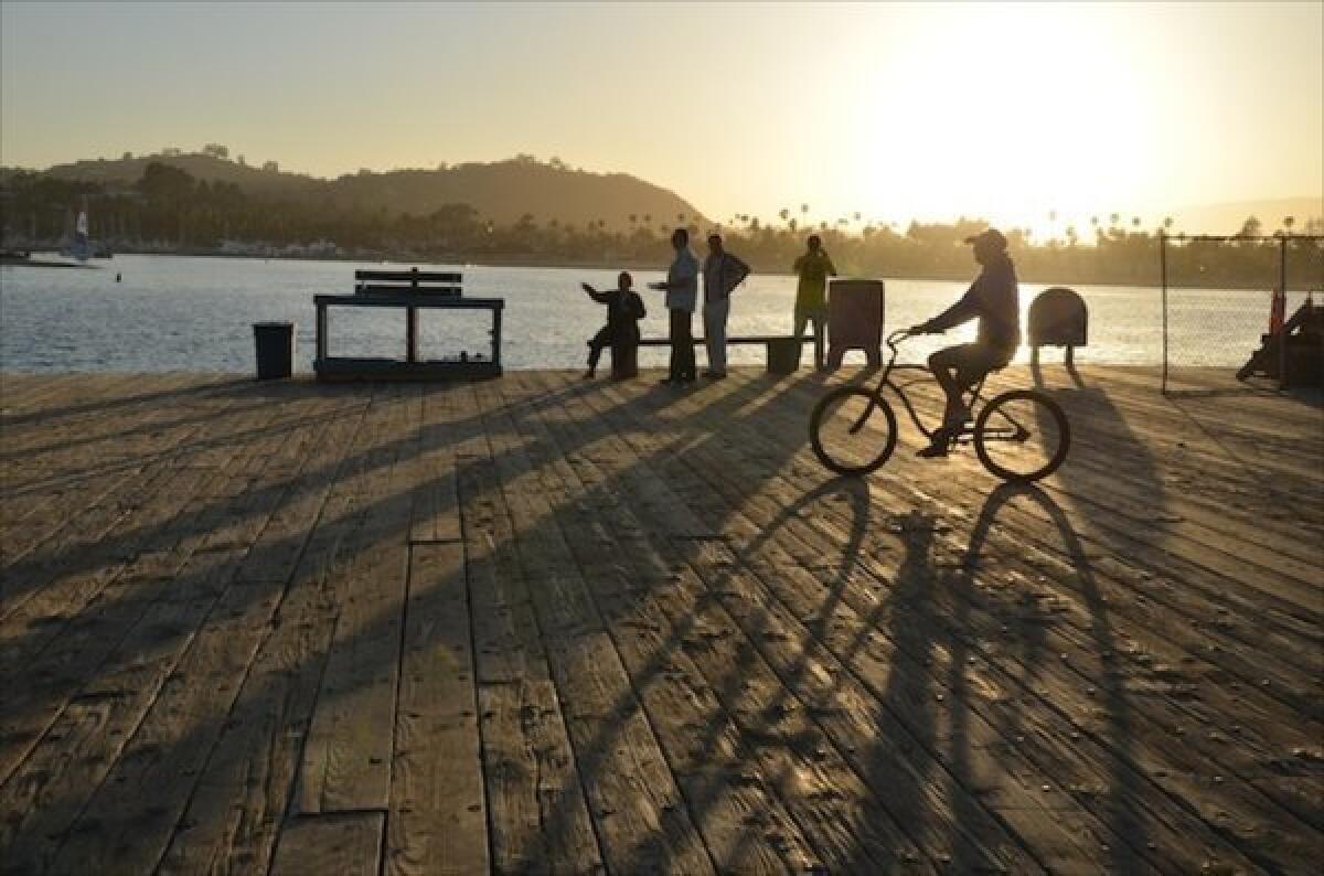 Santa Barbara's Stearns Wharf is among hundreds of Southern California attractions covered by the L.A. Times app and e-book "SoCal Closeups."