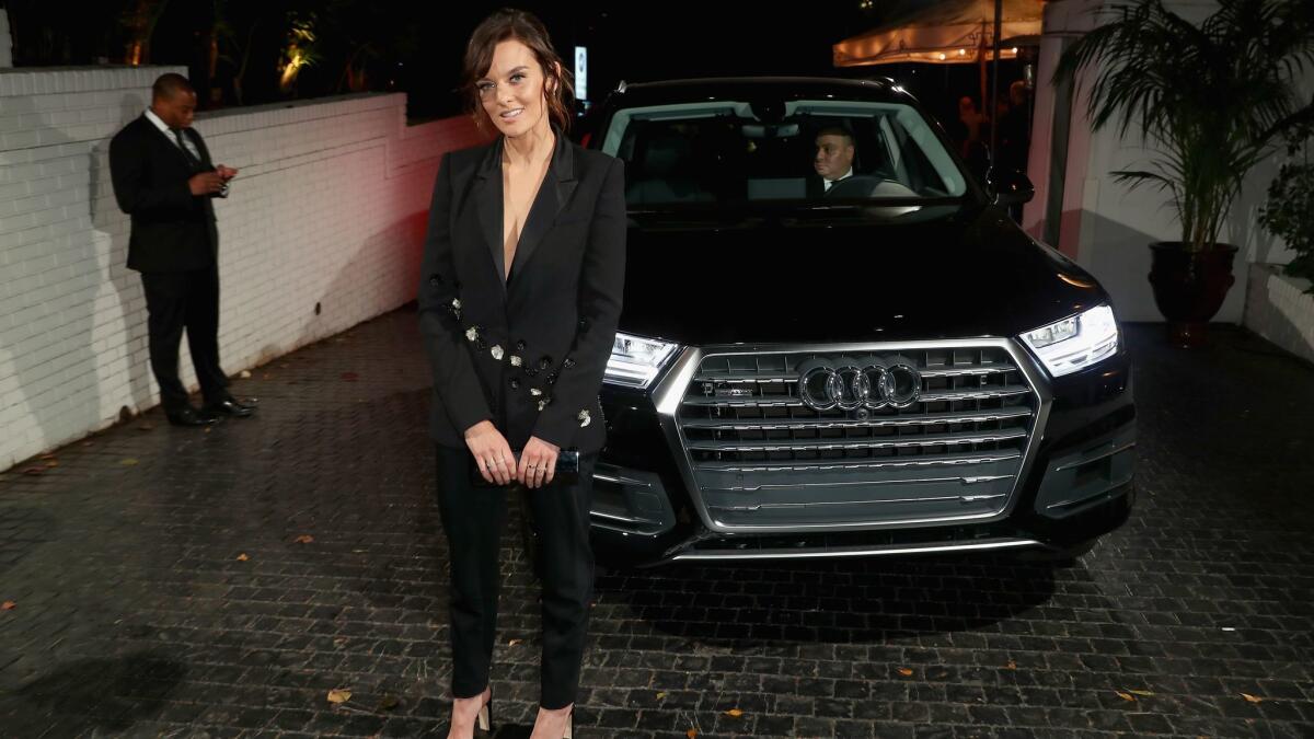 'SMILF' creator, writer, showrunner and star Frankie Shaw arrives at W's pre-Globes bash on January 4, 2018.
