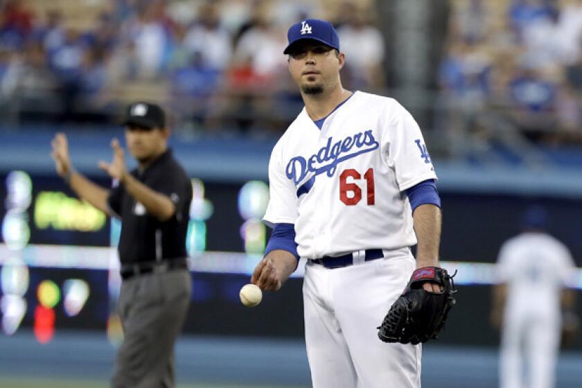 Veteran right-hander Josh Beckett has work to do this spring after an injury-plagued 2013.