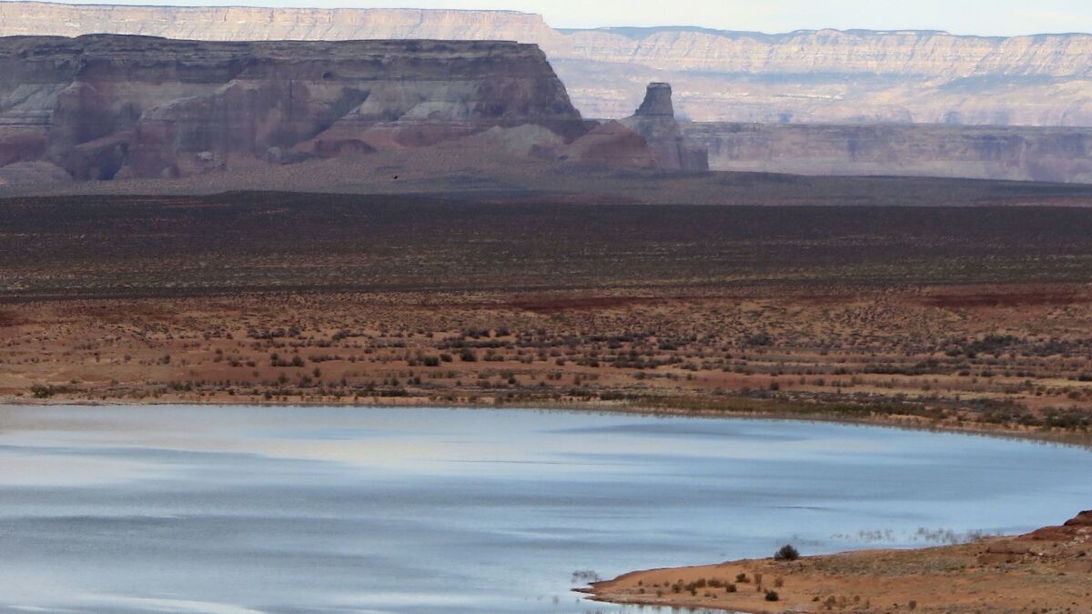 Lake Powell, the nation's second-largest reservoir, is a little more than half full.
