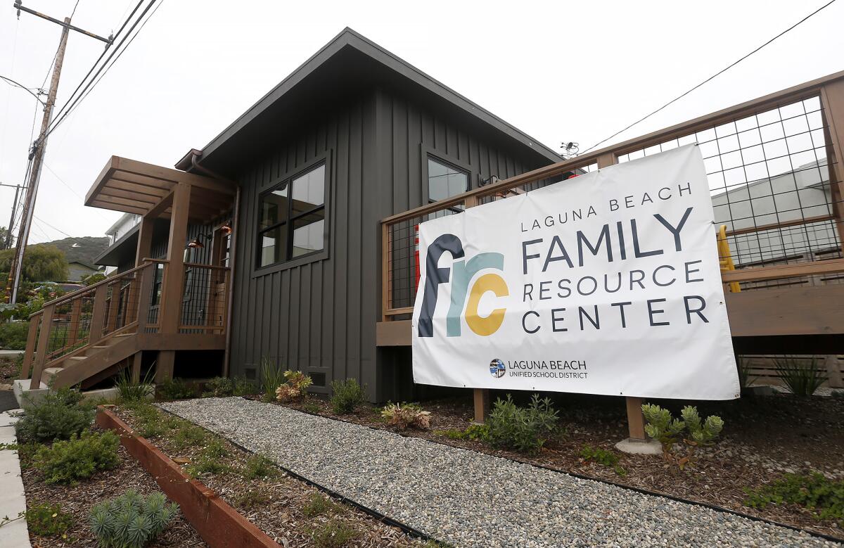 The new Family Resource Center on the first day of school at Laguna Beach High on Aug. 24.