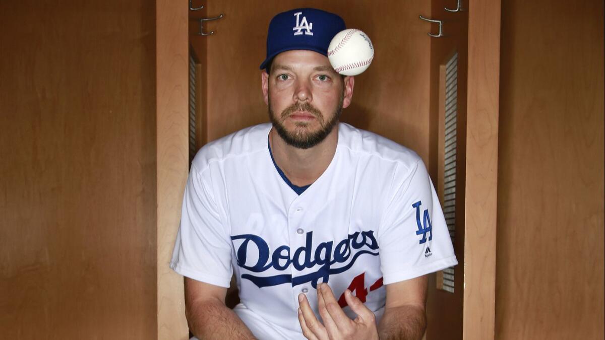 Dodgers pitcher Rich Hill could be the opening day starter.