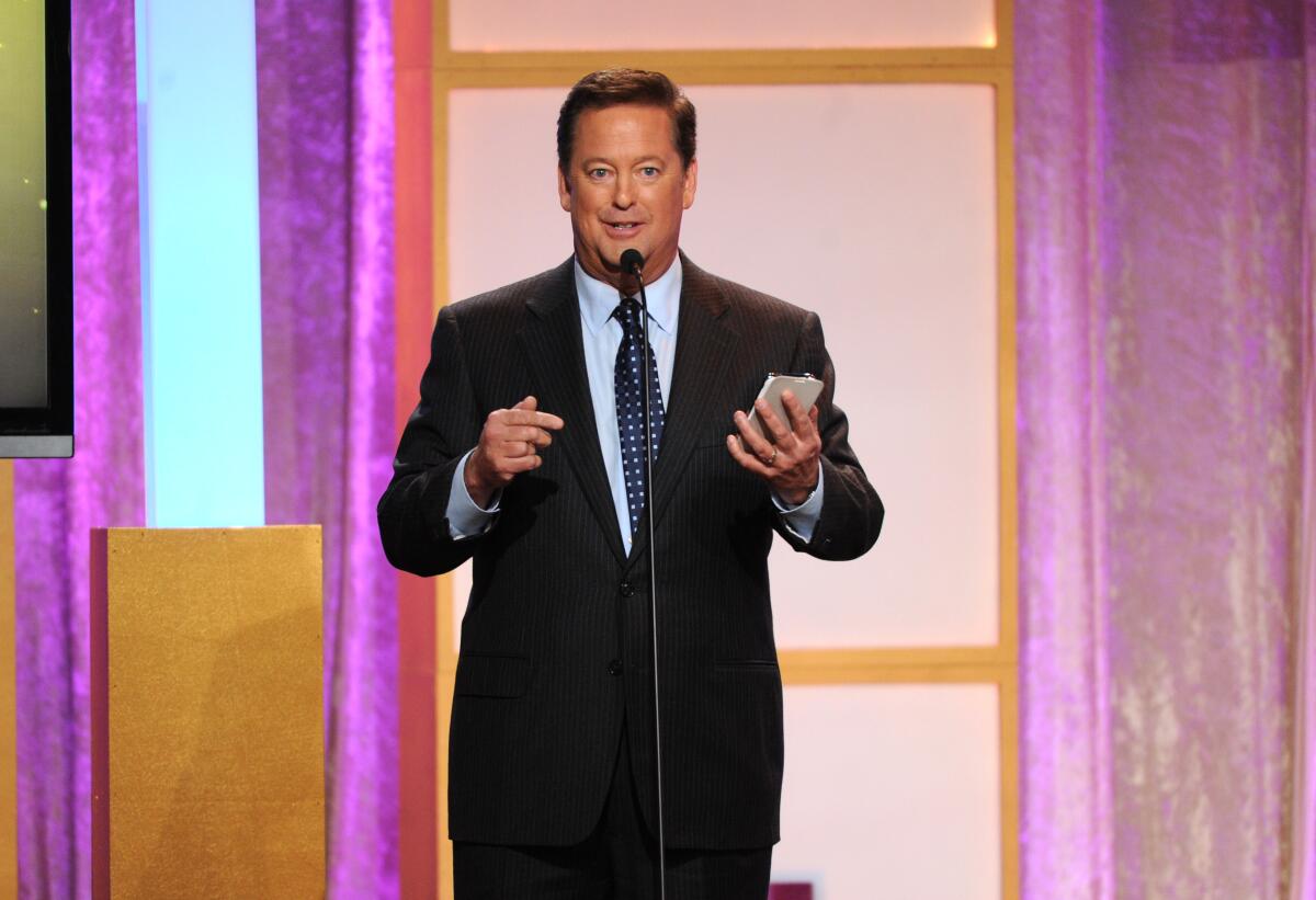 Sam Rubin speaks on stage at the Critics' Choice Television Awards in 2013.