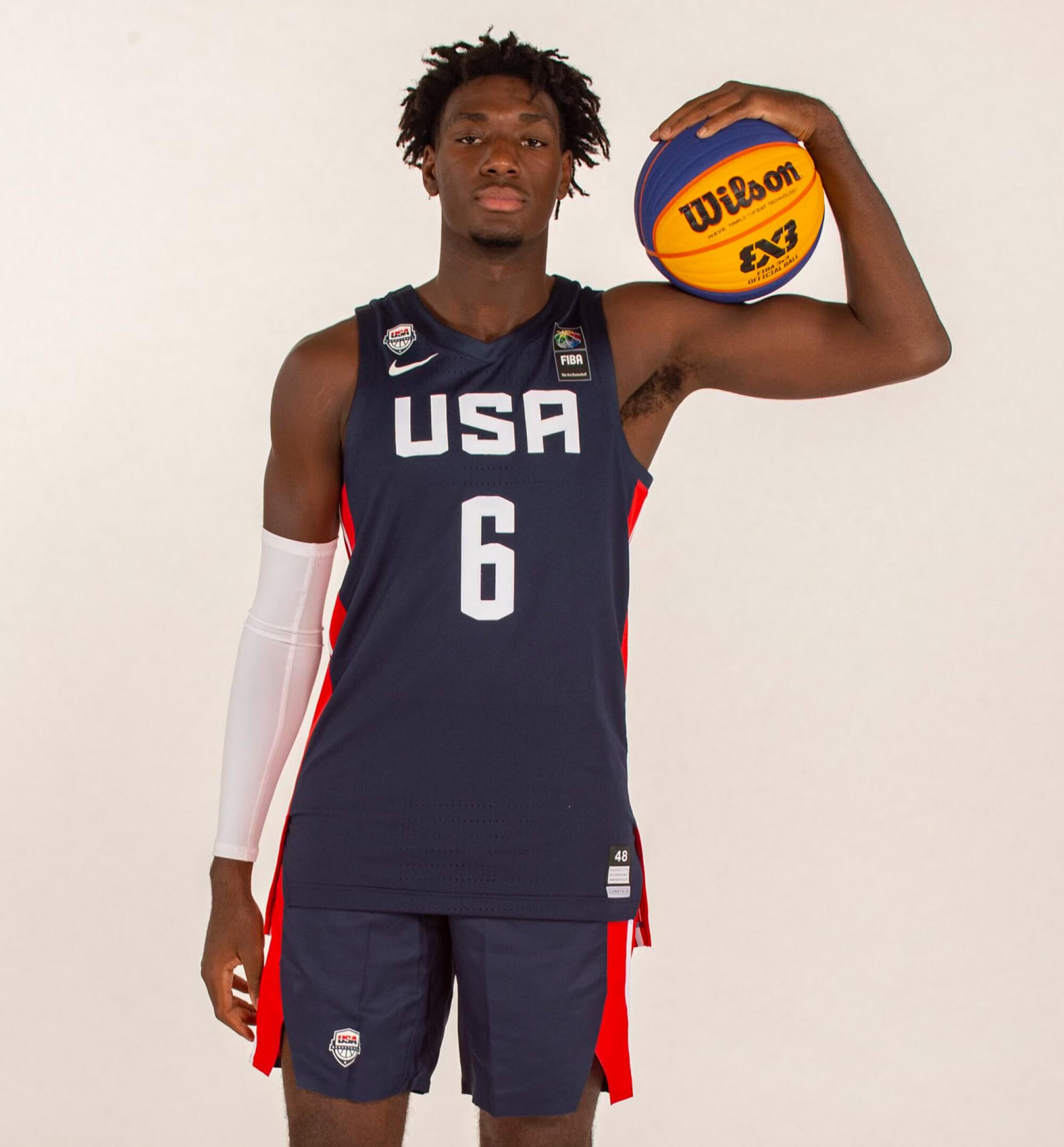 Eric Dailey Jr. while with the U18 men's national team.