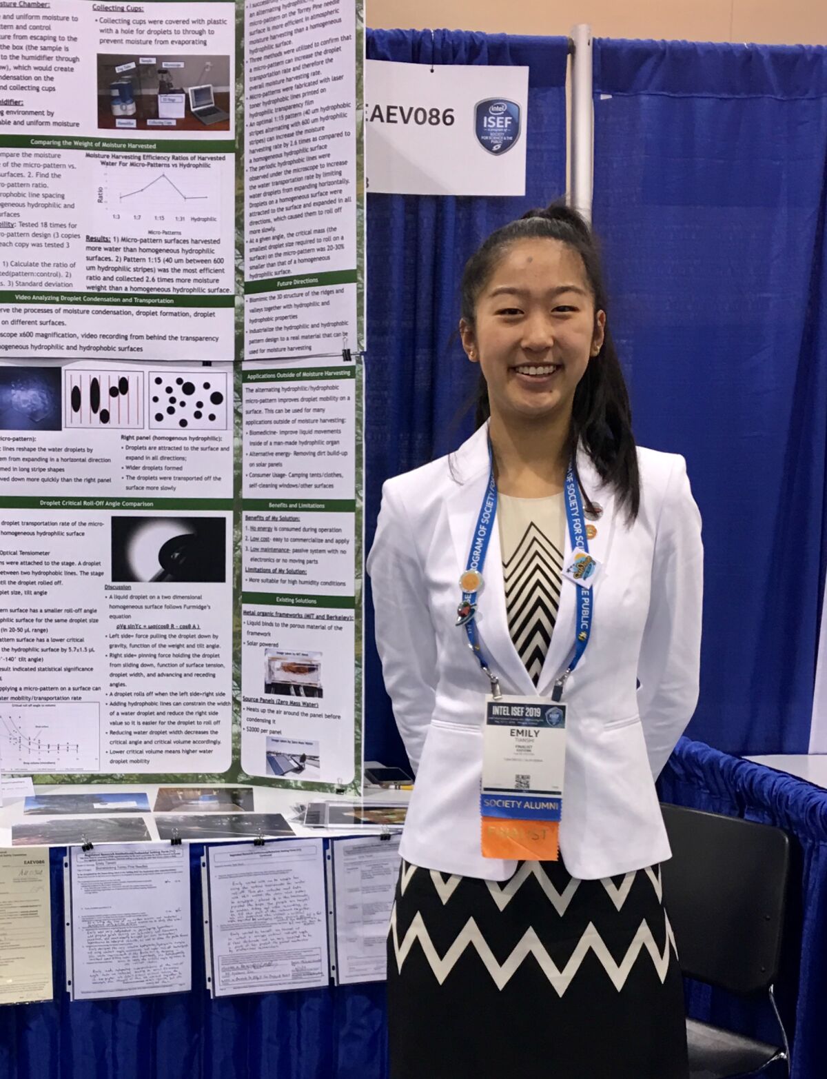 Emily Tianshi at a Science Fair