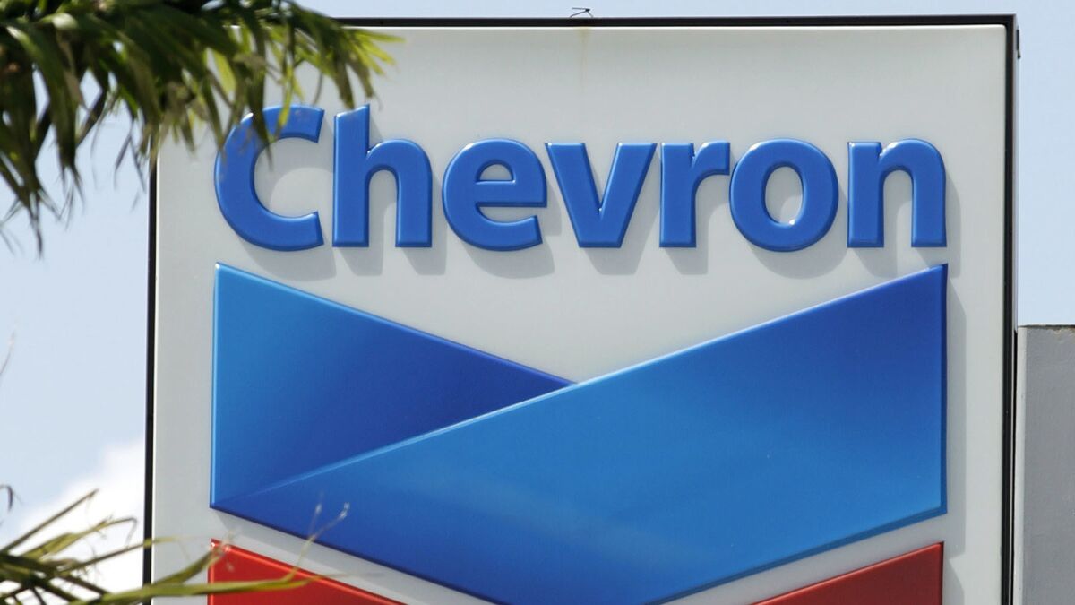 A Chevron sign in Miami. Chevron agreed to buy Anadarko Petroleum in a $33-billion deal.