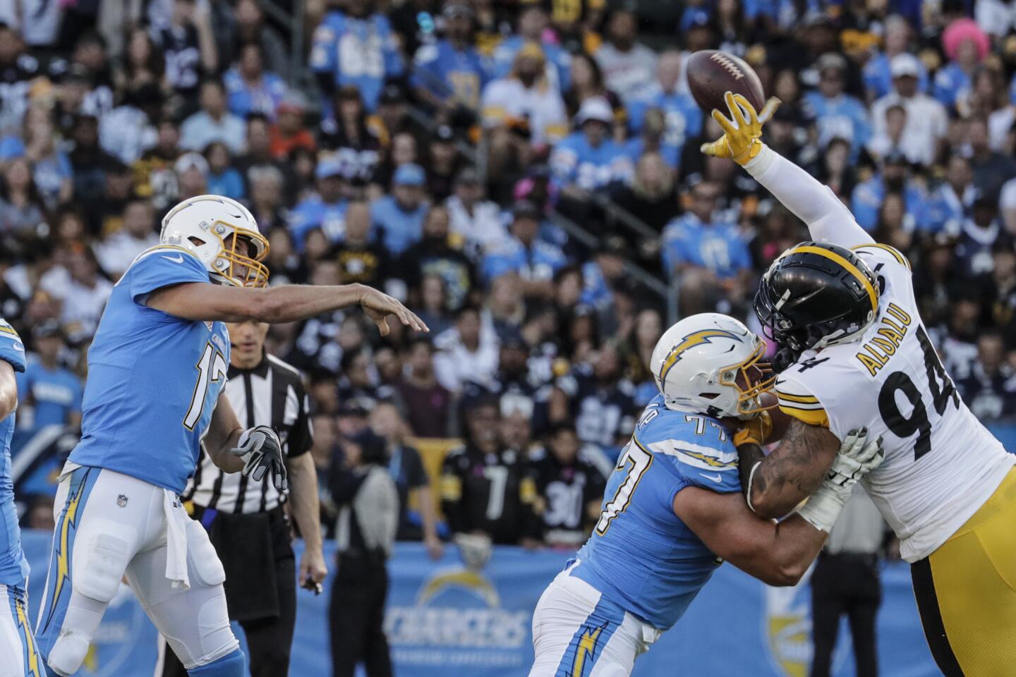 Chargers capitalize on 53-yard touchdown to defeat Steelers - Los Angeles  Times