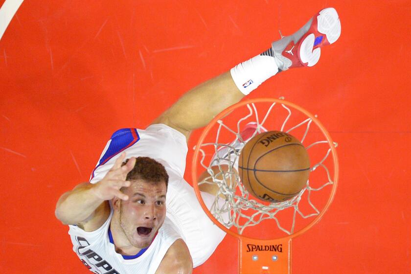 Clippers forward Blake Griffin shoots during a Nov. 2 game against the Phoenix Suns at Staples Center.