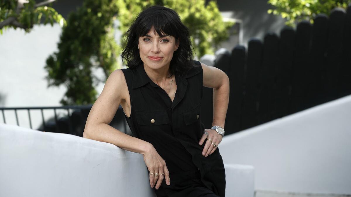 Constance Zimmer, photographed at her home in Los Angeles, is making her directorial debut with her show, UnReal," which spotlights the behind-the-scenes drama of a fictional dating show.