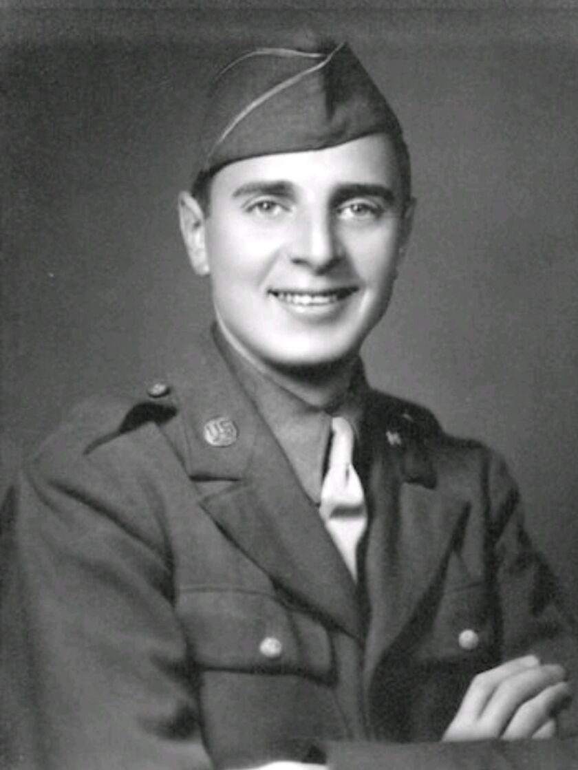 Sidney Walton en tant que fantassin de l'armée américaine pendant la Seconde Guerre mondiale.