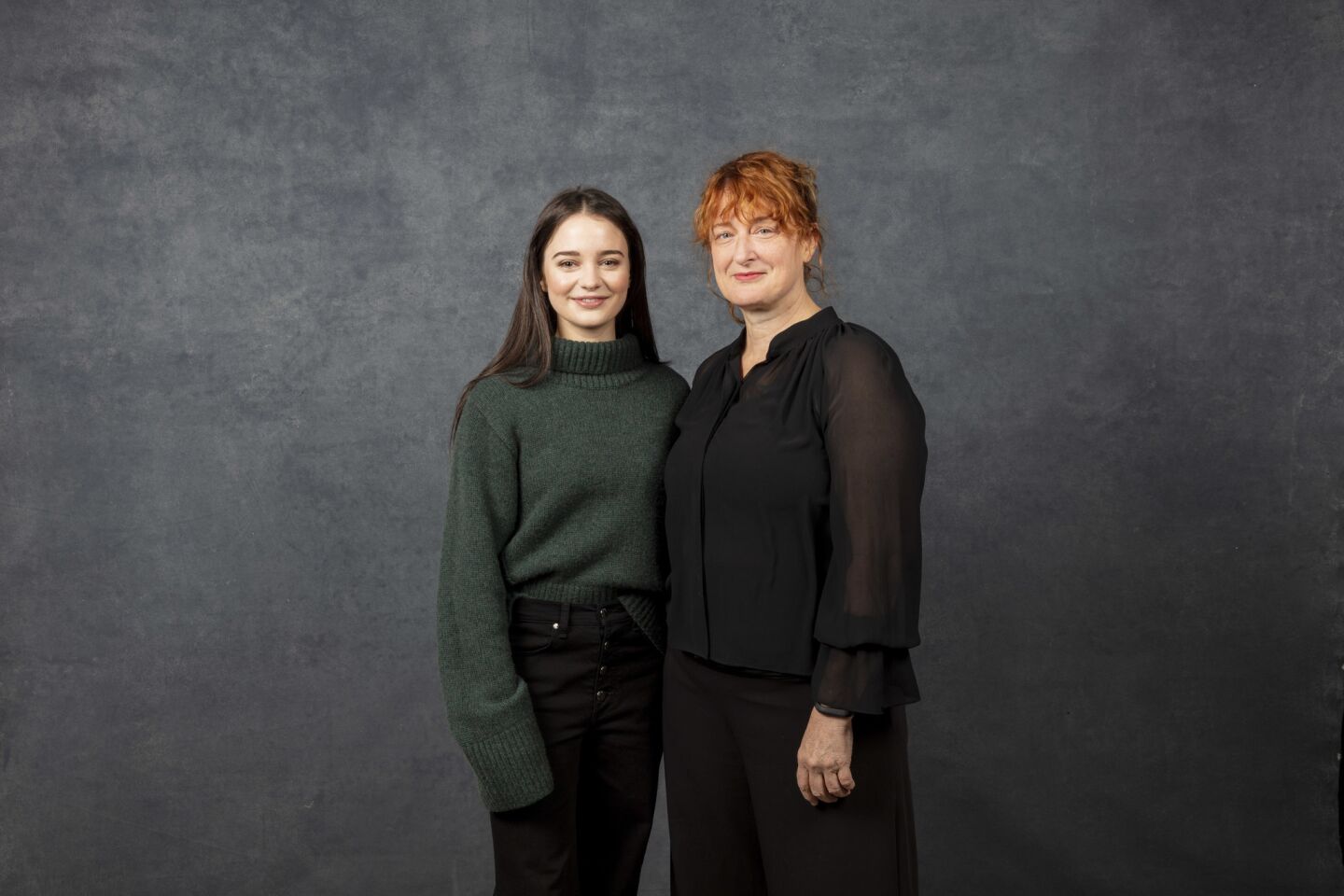 Actor Aisling Franciosi, left, and director Jennifer Kent, from the film "The Nightingale," photographed at the 2019 Sundance Film Festival in Park City, Utah, on Friday, Jan. 25.