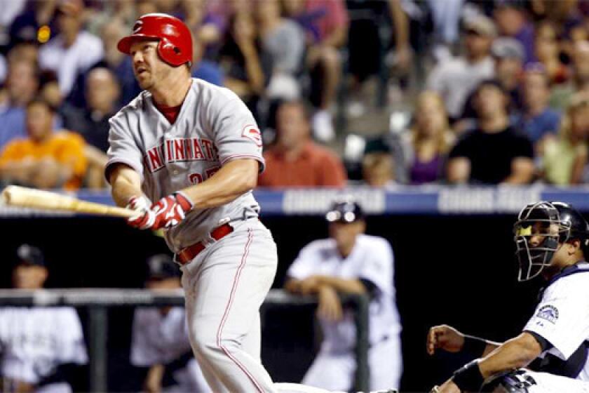 The Dodgers have had internal discussions about pursuing third baseman Scott Rolen, according to a person familiar with the team's thinking.