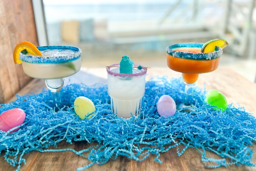 A view of some of the Easter drink offerings at SEA180° Coastal Tavern.