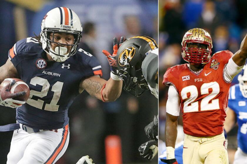 Auburn running back Tre Mason, a Heisman Trophy finalist, will face Telvin Smith and the rest of the Florida State defense in the BCS championship game Monday night.