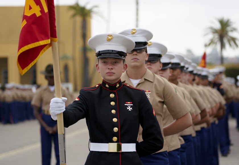 Graduation Day For First Women To Attend Marine Boot Camp In San Diego The San Diego Union Tribune Marine Corps Graduation Schedule 2022 San Diego