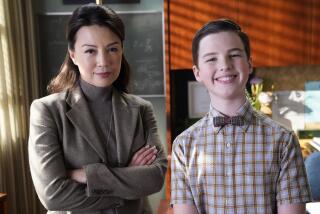 Ming-Na Wen and Iain Armitage in "Young Sheldon" on CBS.