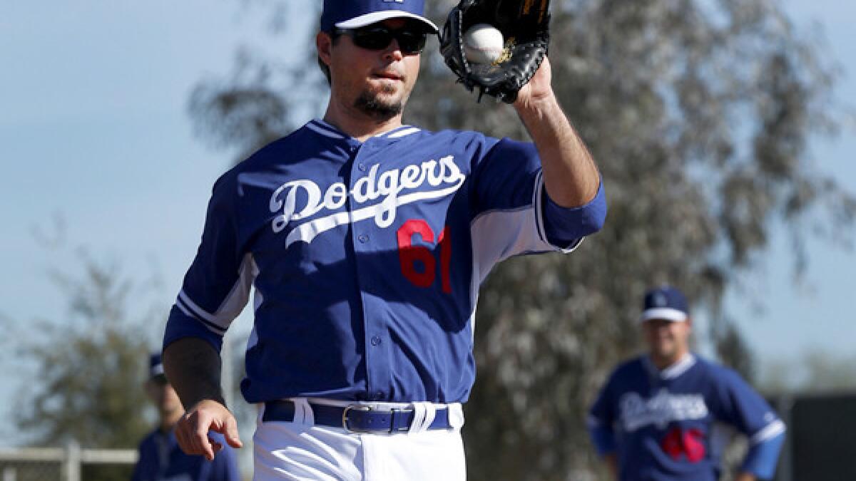 Josh Beckett sharp in first spring game for Dodgers since surgery - Los  Angeles Times