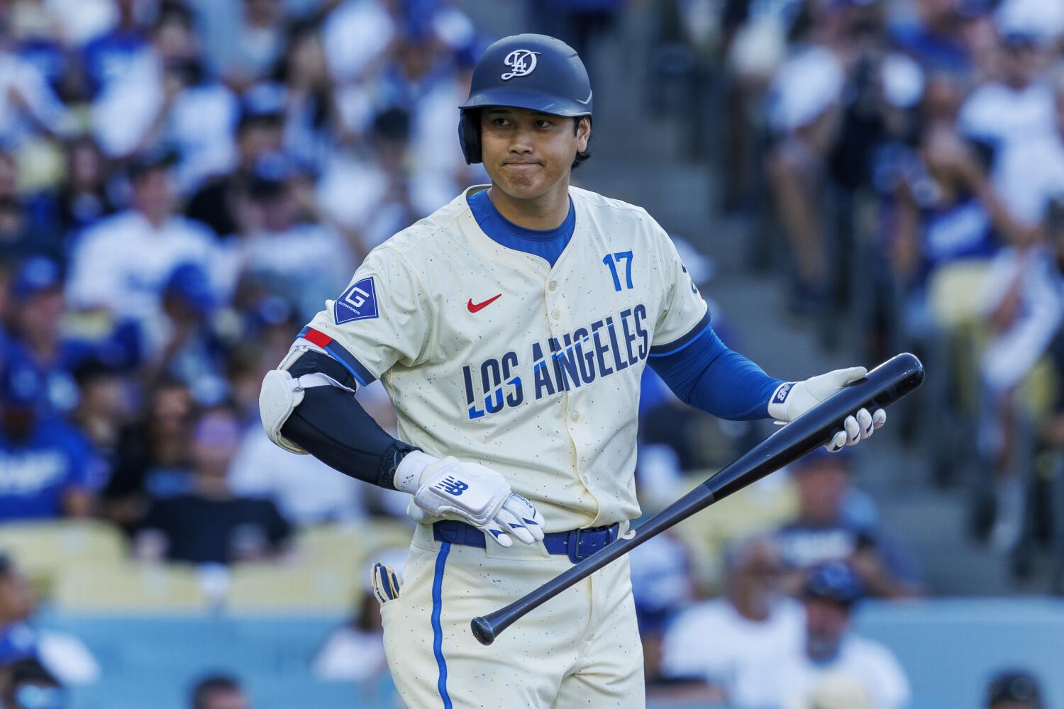 LOS ANGELES, CA - AUGUST 9, 2025: Los Angeles Dodgers designated hitter Shohei Ohtani.