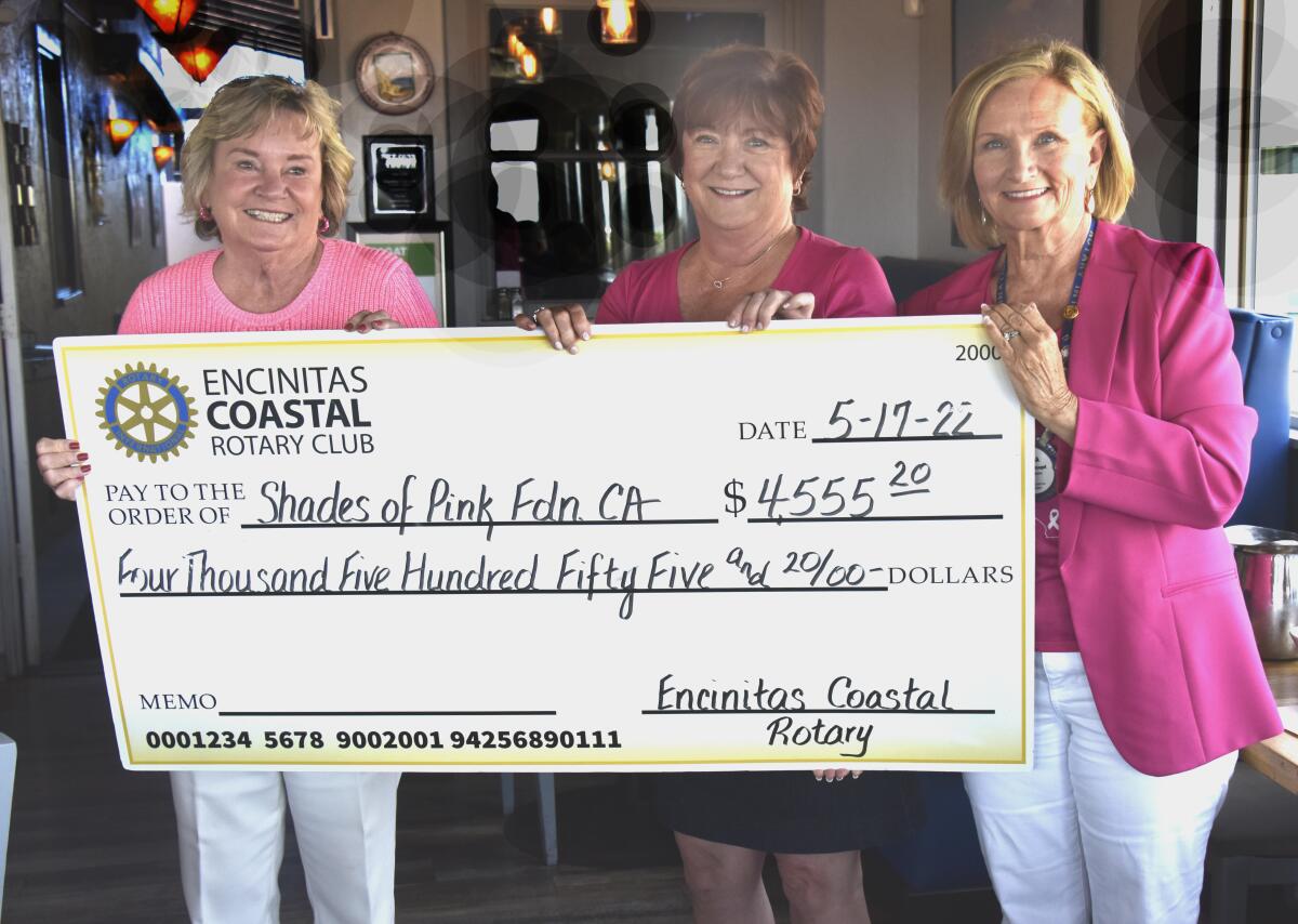 Donation (l-r): Gretchen Mitchell