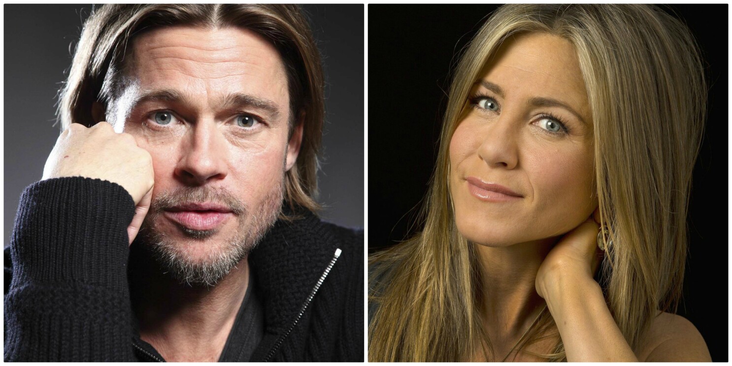 Watch Brad Pitt S Steamy Reunion With Jennifer Aniston Los Angeles Times