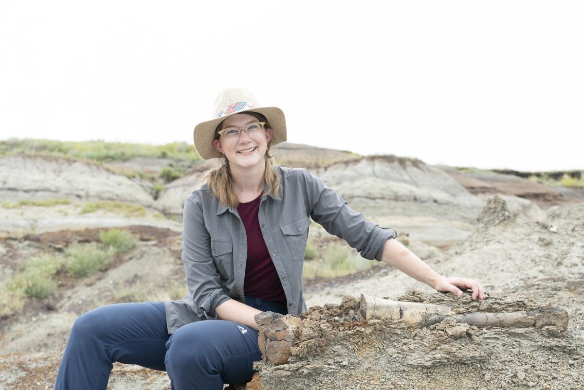 Emily Graslie at Standing Rock Reservation in "Prehistoric Road Trip."
