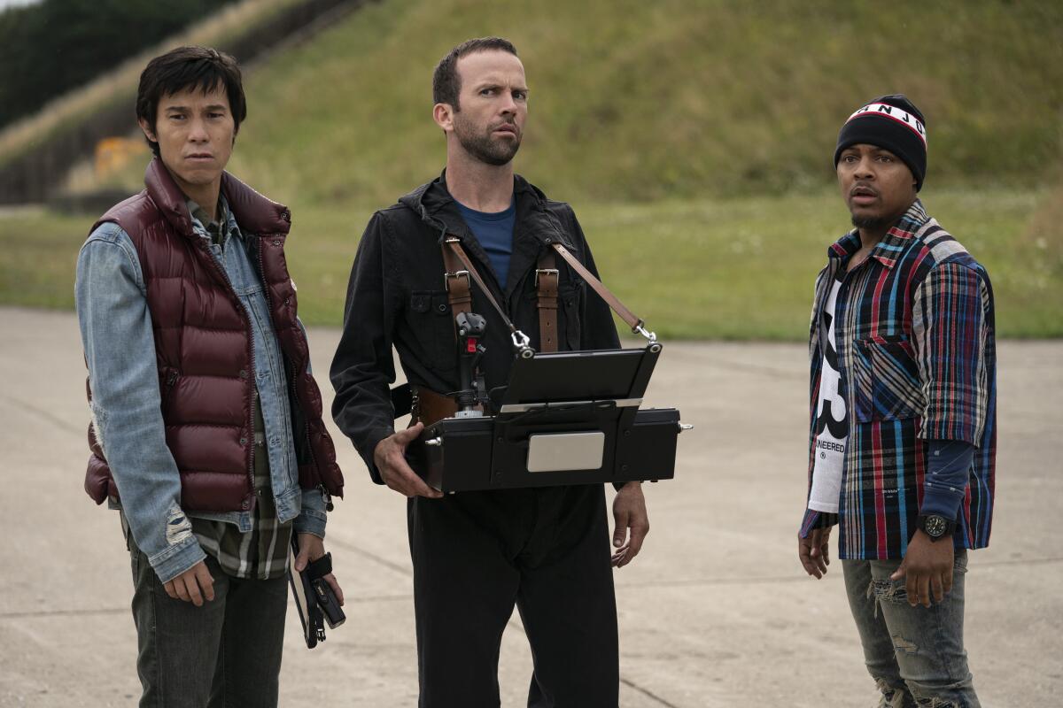 (from left) Earl (Jason Tobin), Sean (Lucas Black) and Twinkie (Shad "Bow Wow" Moss) in "F9"