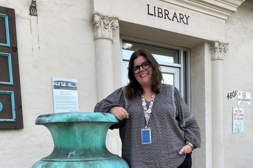 New Ocean Beach Library branch manager Christy Rickey Meister says she has big plans for the library's intended expansion.