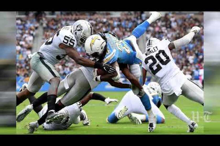 Melvin Gordon S Hamstring Injury Not Likely Long Term Issue The San Diego Union Tribune