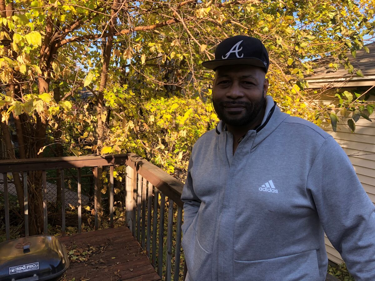 Leon Love, outside his home in Milwaukee, voted for the first time in this election.