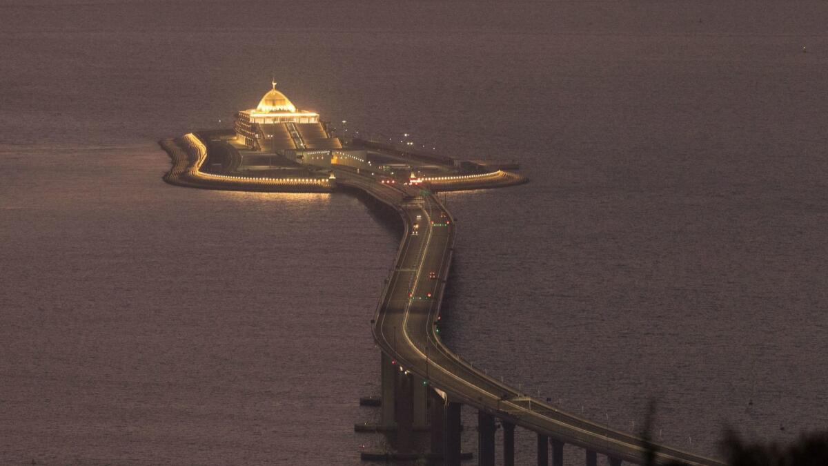 The Hong Kong–Zhuhai–Macao Bridge opened in October.