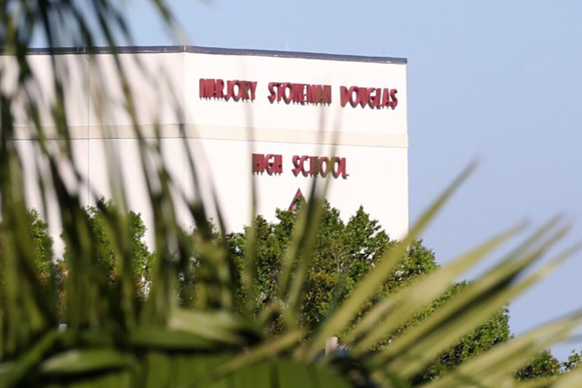 Seventeen people were killed last year at Marjory Stoneman Douglas High School in Parkland, Fla.
