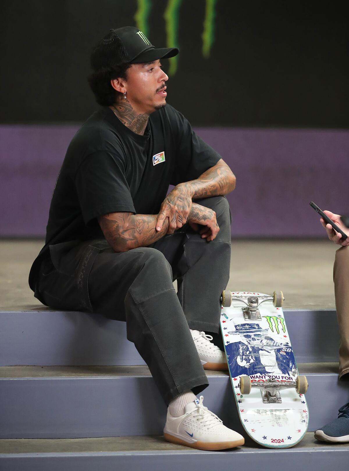 Pro skateboarder Nyjah Huston returns for his first X Games since turning 30 last November.