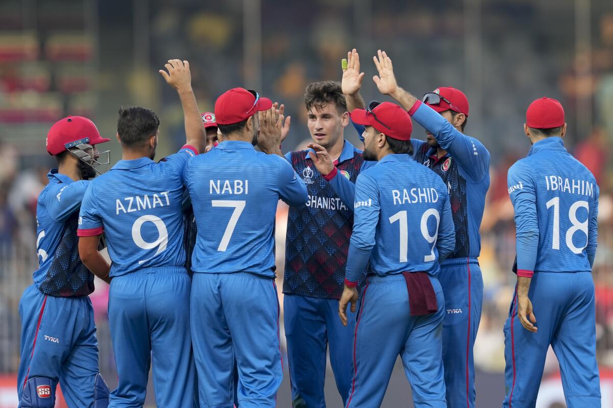 Afghanistan records another upset at World Cup, beats Pakistan by eight  wickets - The San Diego Union-Tribune
