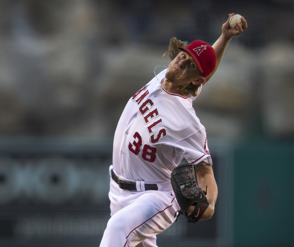 Jered Weaver gave up one run on four hits over seven innings to collect his 17th win of the season. Weaver had 12 strikeouts in the victory.