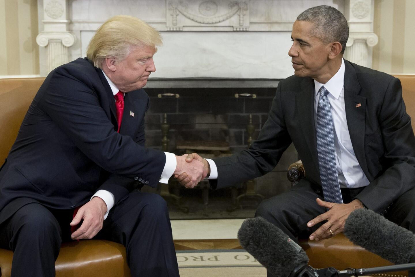 Trump y Obama: presidente y presidente