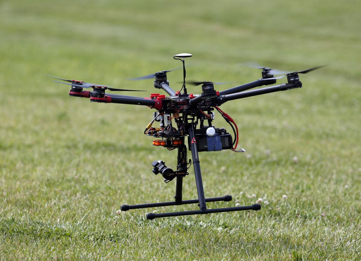 An aviation industry task force is recommending that operators be required to register drones weighing as little as half a pound.