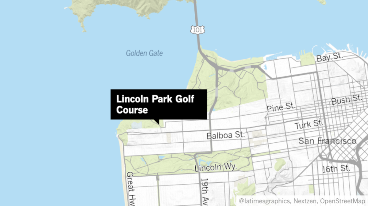 The body of an infant was found at San Francisco's Lincoln Park Golf Course.