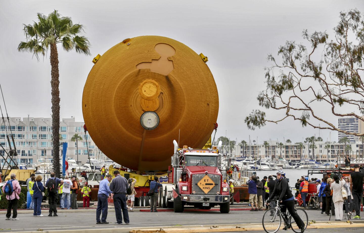 Shuttle tank arrives