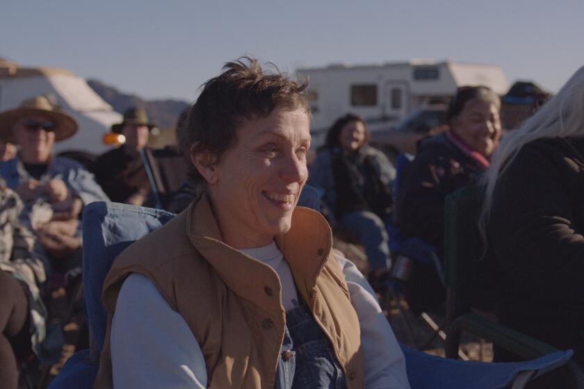 Frances McDormand in the film NOMADLAND. Credit: Searchlight Pictures/20th Century Studios