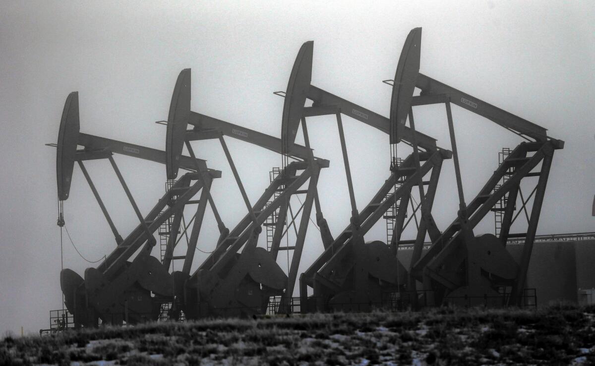 The price of a barrel of oil has plummeted from more than $100 to less than $35. Drilling dropped off dramatically in Williston, N.D., with the number of rigs in operation falling from nearly 200 to fewer than 70 over the last year or so.