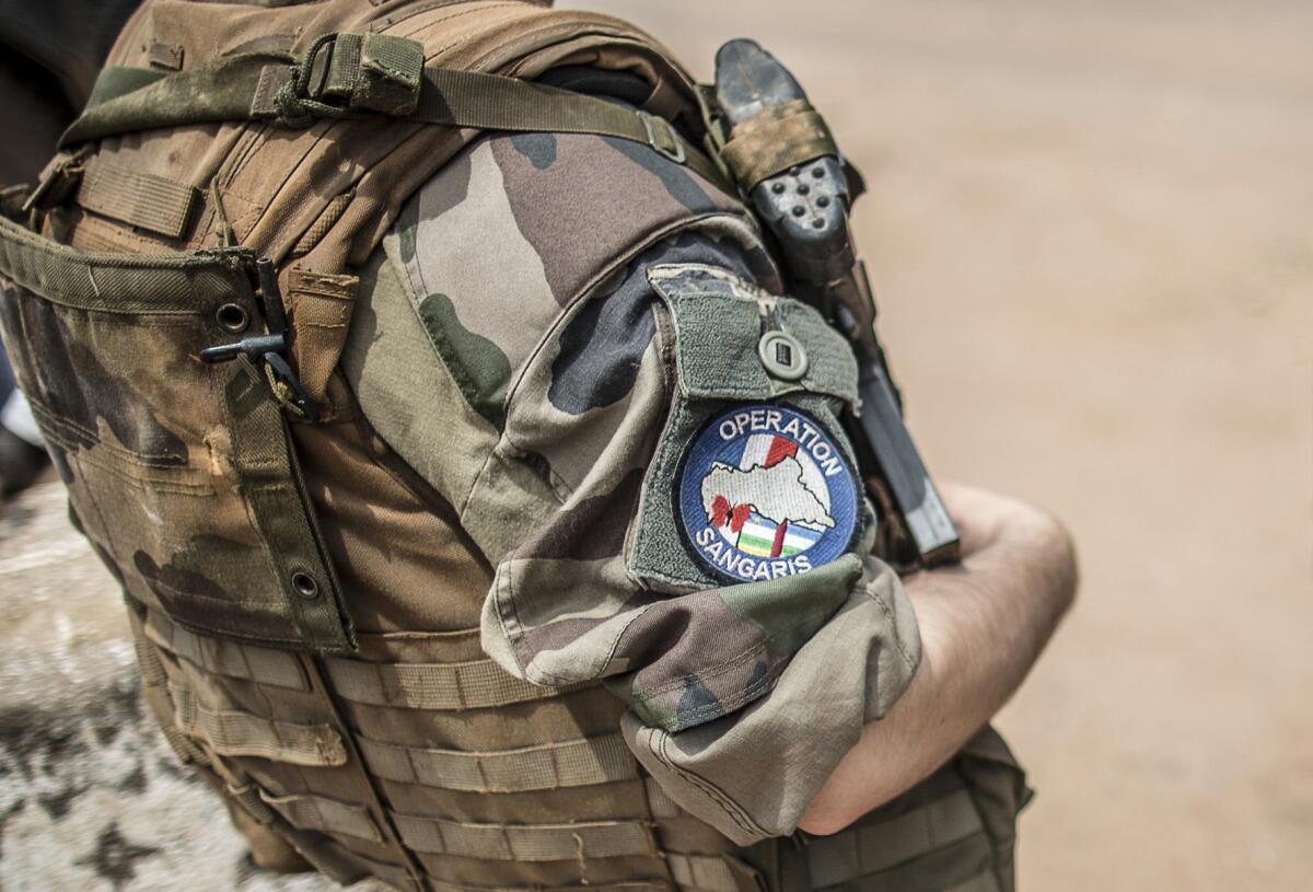A French soldier, part of Operation Sangaris, patrolling in the capital Bangui in the Central African Republic. On April 5, 2016, French prosecutors opened a preliminary investigation into new allegations of sexual abuse against French U.N. peacekeeping soldiers based there.